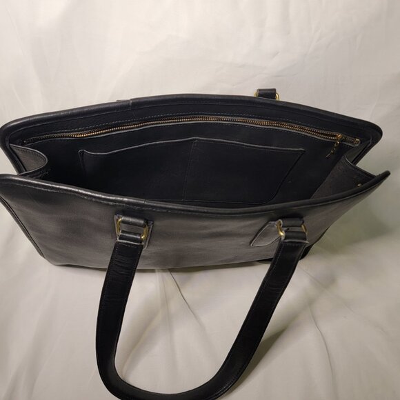 Vintage Coach Marketing Tote | Black Leather Briefcase | Made in NYC - Picture 4 of 6